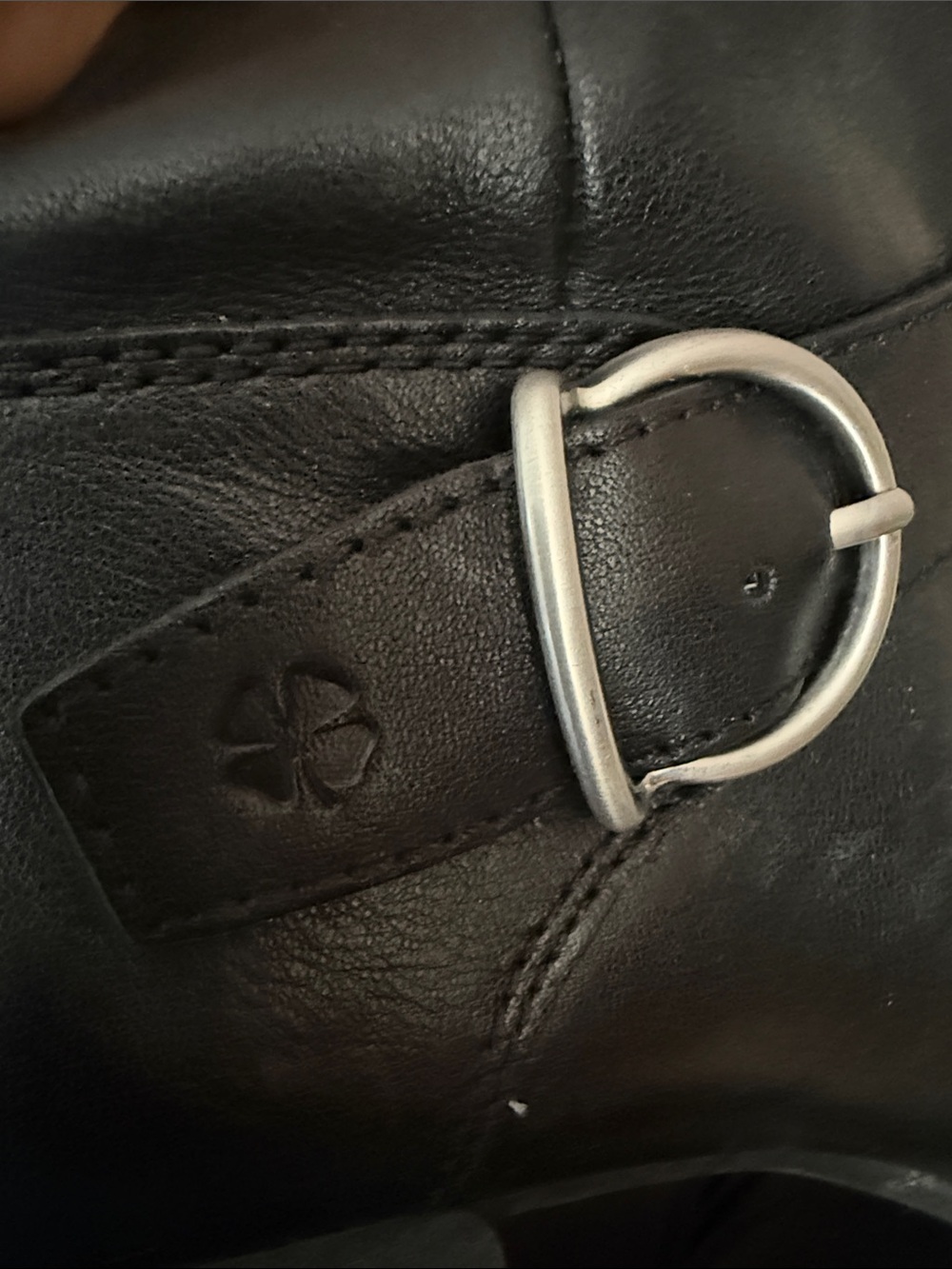 Lucky Brand Black Leather Buckle Ankle Boots - Women's - Picture 4 of 6